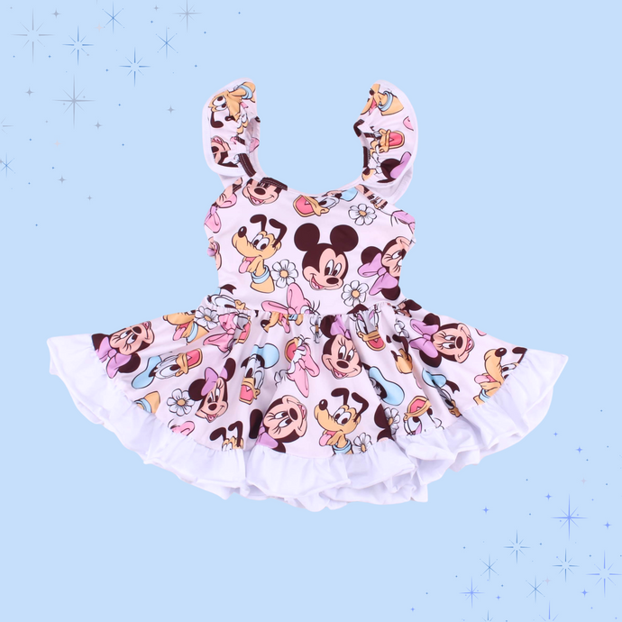 Spring Friends Ruffle Dress