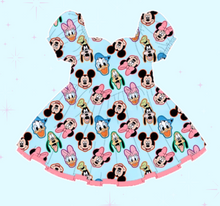Load image into Gallery viewer, Neon Friends Babydoll Dress
