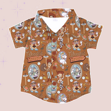 Load image into Gallery viewer, Brown Toys Button Down KID/ADULT

