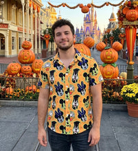 Load image into Gallery viewer, PREORDER Spooky Friends Button Down KID/ADULT (8 WEEK SHIPPING)
