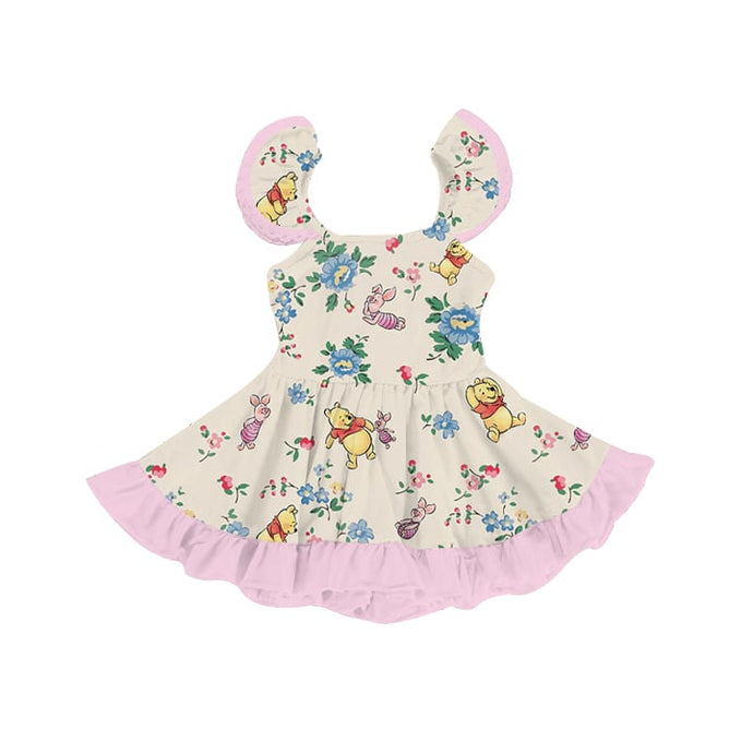 Pooh Florals Ruffle Dress