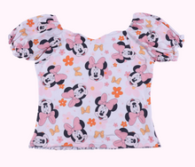 Load image into Gallery viewer, ADULT Mouse Florals Babydoll Top
