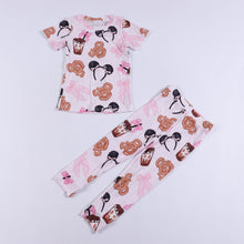 Load image into Gallery viewer, Bows &amp; Pretzels PJ Kid Pant Set

