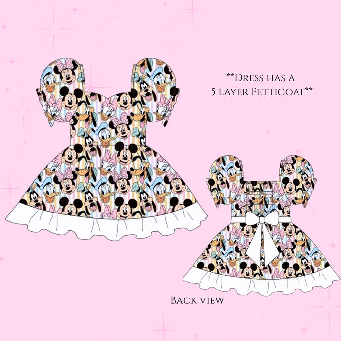 Pastel Friends Petticoat Babydoll Dress