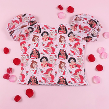 Load image into Gallery viewer, ADULT Princess Valentine Babydoll Top
