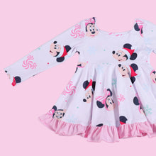 Load image into Gallery viewer, Pastel Mouse LS Dress

