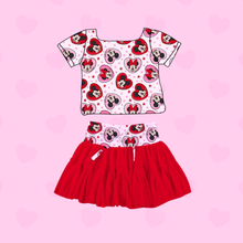 Load image into Gallery viewer, Mouse Hearts Top &amp; Tutu Set
